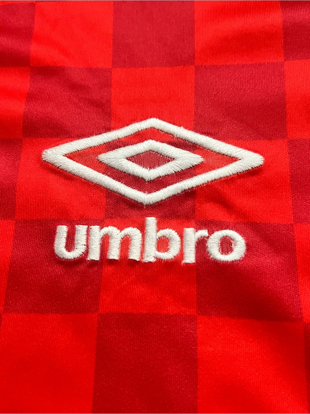 NWT Umbro Portugal Soccer Jersey Mens L Red Checkered World Cup 2026 Football - Picture 3 of 9